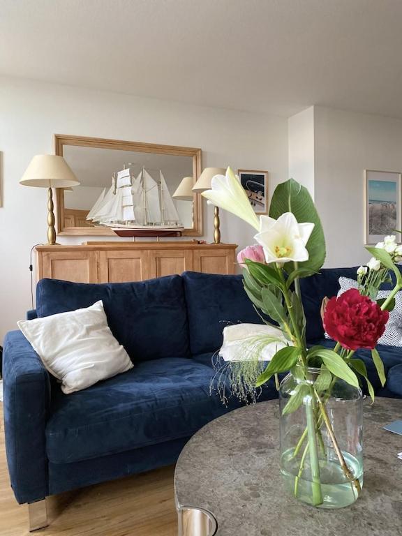 Villa Seeblick Warnemuende - Fewo Mit Meerblick Und Balkon Direkt Am Strand Fuer 2-4 Pers Rostock Exterior foto
